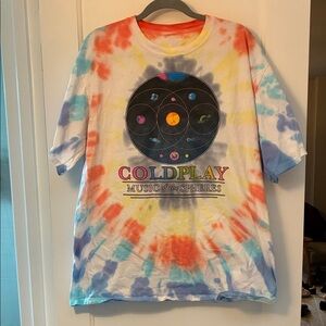 Coldplay Tie-Dye Short Sleeve Tee